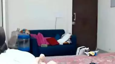 Married Desi lovely with nose piercing has XXX fun with pink sex toy