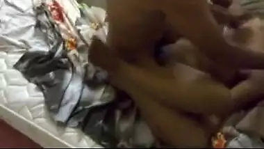 Office colleagues have a fun a hardcore group sex session