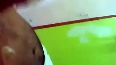 Desi whore holds XXX cock in hand and gives a sex handjob to man