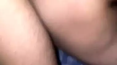 Pervert bangs his slut GF in the doggy style before a friend