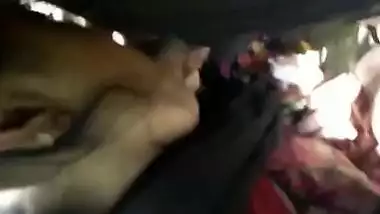 Beautiful girl giving blowjob outdoor when they gone for jungle trip