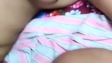 Today Exclusive -desi Wife Boobs And Pussy Video Record By Hubby Part 2