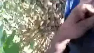 South Indian Aunty's BIG Boobs, young Girl BJ at outdoor