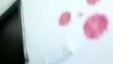 Aunty takes care of online Desi sex client and airs big twins for him