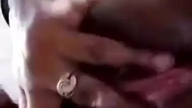 Cute Desi girl fingers hairy XXX vagina while waiting for her man