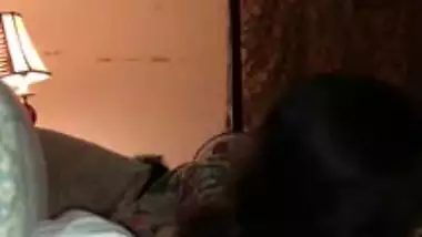 Paki couple at night BJ and boobs sucking