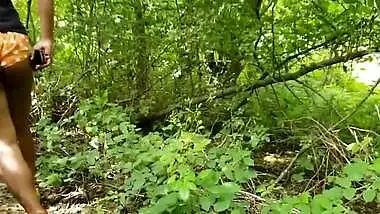 In The Woods - Walking Away From My Clothes In The Forest - Risky Public Nudity