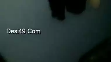 Dude touches and plays with big XXX boobs of his cute Desi wifey