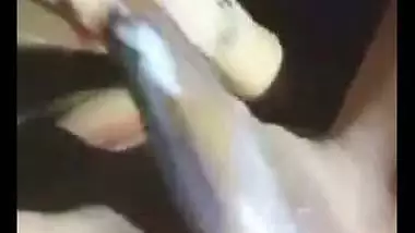 Video call sex masturbating creamy pussy viral GF