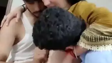 Two Hyderabad boys and a hot babe’s live xxx video