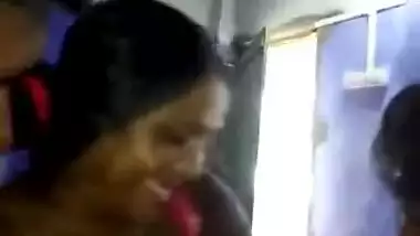 Two Desi guys coax shy chicks to have XXX foursome in the bedroom