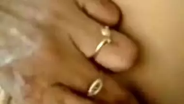 Busty Indian woman acts in XXX webcam show masturbating for online friend