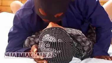 Hot hijabi cumshot with cock sucking and pussy licking in 69, foreskin play, creampie ending